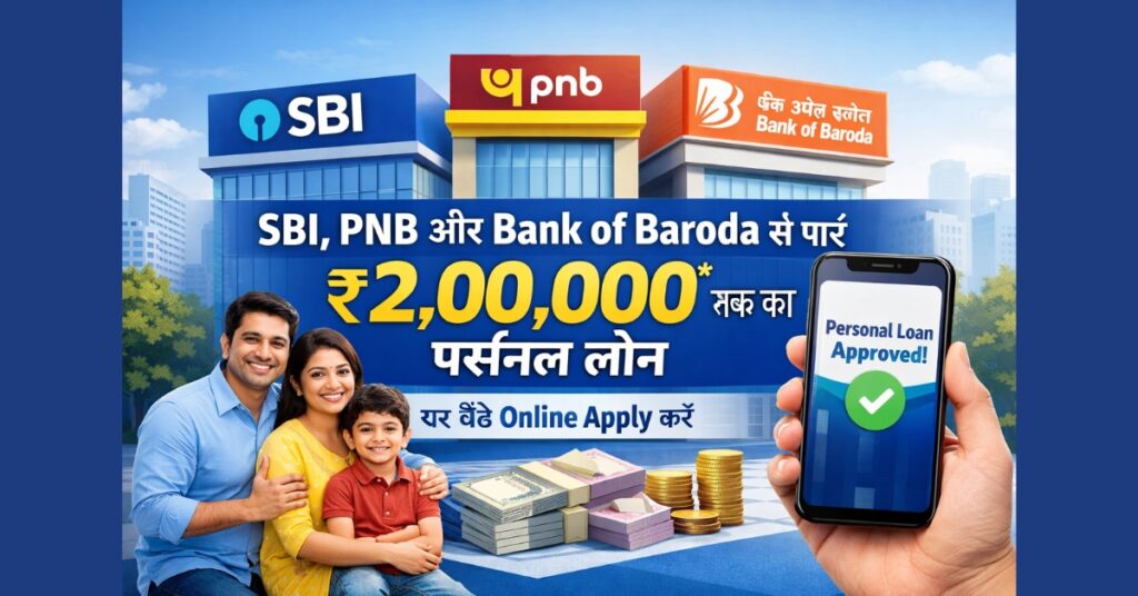 SBI PNB Bank of Baroda Personal Loan Online Apply 2025